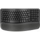 Logitech Wave Keys for Business clavier Bureau RF sans fil + Bluetooth QWERTY Danois, Finlandais, Norvégien, Suédois Graphite