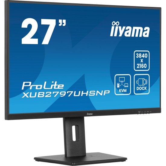 iiyama ProLite XUB2797UHSNP-B1 écran PC 68,6 cm (27") 3840 x 2160 pixels 4K Ultra HD LED Noir