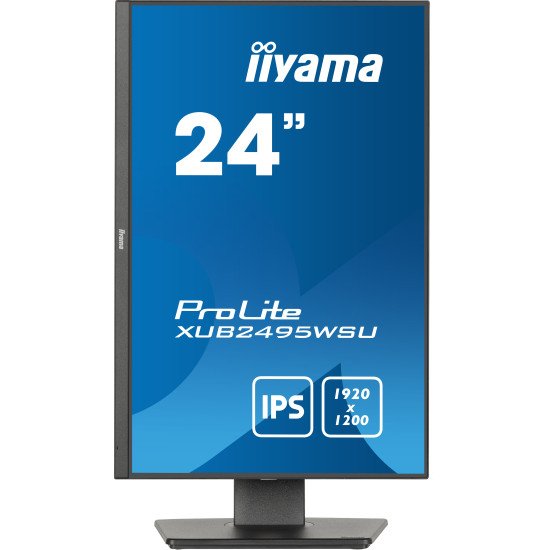 iiyama ProLite XUB2495WSU-B7 écran PC 61 cm (24") 1920 x 1200 pixels 4K Ultra HD LED Noir