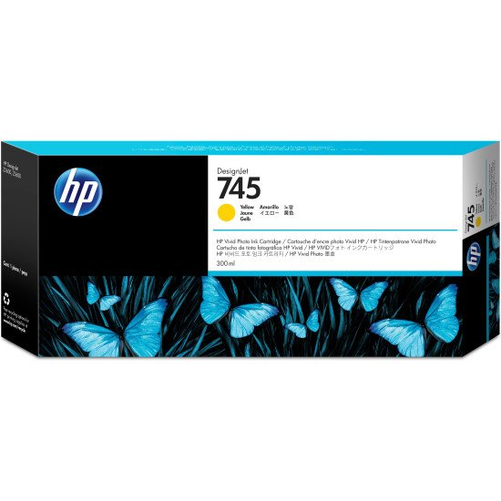 HP 745 F9K02A cartouche d'encre DesignJet jaune