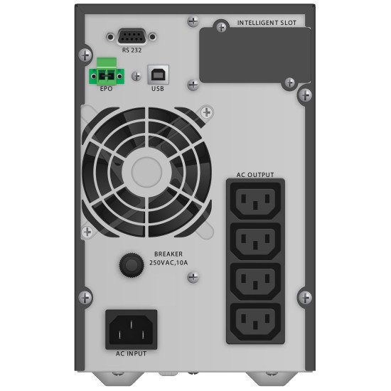 PowerWalker VFI 1000 TG Double-conversion (en ligne) 1 kVA 900 W 4 sortie(s) CA