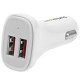 StarTech.com USB2PCARWHS chargeur de téléphones portables Auto Blanc