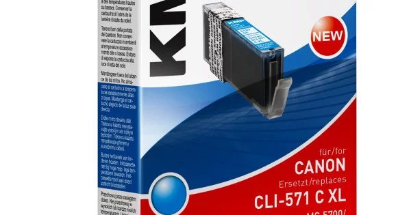 KMP Cartouche d'encre Cyan pour Canon Pixma MG 5700 MG 6800 MG