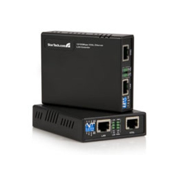 StarTech.com 10/100 VDSL2 Ethernet Extender Kit over Single Pair Wire – 1km 100 Mbit/s