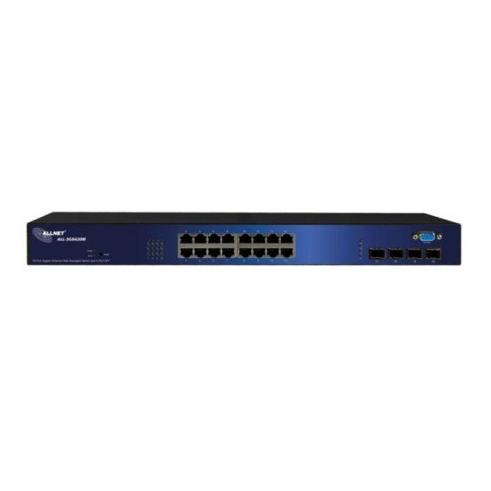 ALLNET ALL-SG8420M Géré L2 Gigabit Ethernet (10/100/1000) 19U Noir