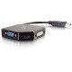 C2G 80928 câble vidéo et adaptateur 0,7 m DisplayPort HDMI, VGA, DVI Noir