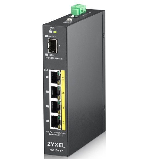 Zyxel RGS100-5P Non-géré L2 Switch Gigabit Ethernet