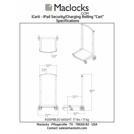 Compulocks CartiPad Duo Blanc Intérieure