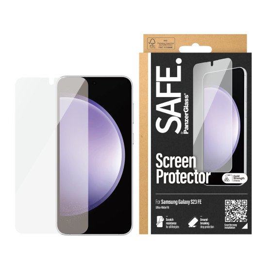 PanzerGlass SAFE. Screen Protector Samsung Galxy S23 FE Ultra-Wide Fit Protection d'écran transparent 1 pièce(s)