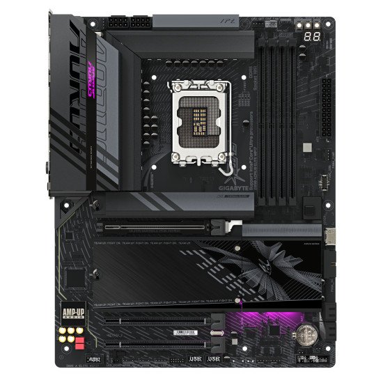 GIGABYTE Carte mère Z890 AORUS ELITE WIFI7 - Prend en charge les processeurs Intel Core Ultra (Série 2), VRM à 16+1+2 phases, jusqu'à 8800MHz DDR5 (OC), 1xPCIe 5.0 + 3xPCIe 4.0, Wi-Fi 7, LAN 2.5GbE, Thunderbolt 4