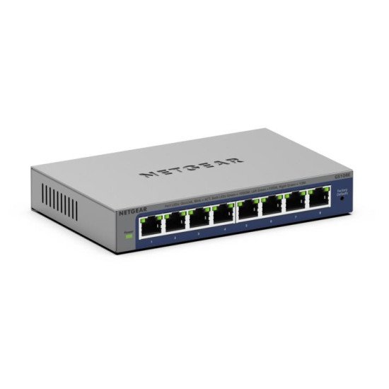 NETGEAR GS108Ev4 Non-géré L2/L3 Gigabit Ethernet (10/100/1000) Gris