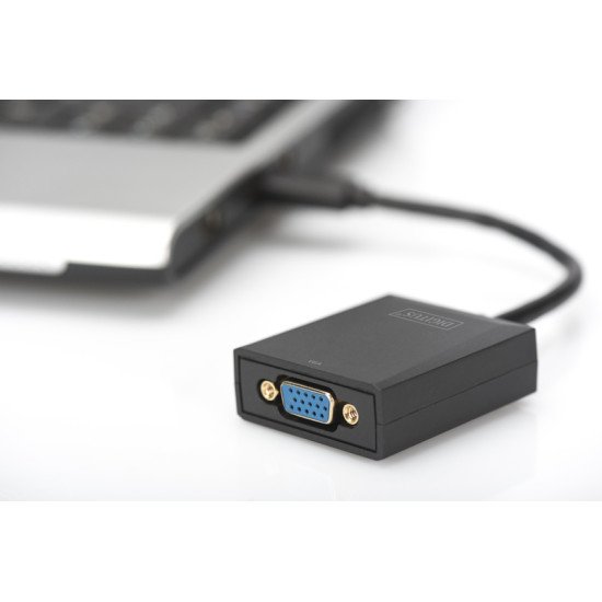 Digitus DA-70840 adaptateur USB 3.0 VGA Noir