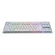 Logitech G G915 X LIGHTSPEED clavier Jouer USB + RF Wireless + Bluetooth AZERTY Français Blanc