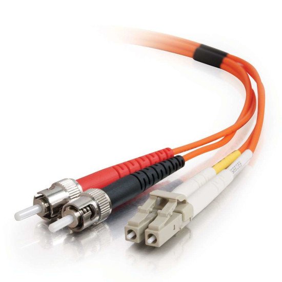 C2G 2m LC/ST LSZH Duplex 62.5/125 Multimode Fibre Patch Cable câble de fibre optique Orange