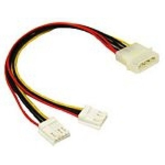 C2G 5.25in/3.5in Internal Power Y-Cable Molex 2x 4-Pin Mini Socket