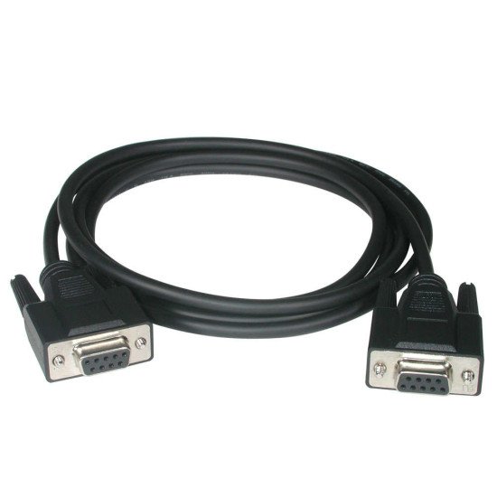 C2G Câble null modem DB9 F/F de 2 M - Noir