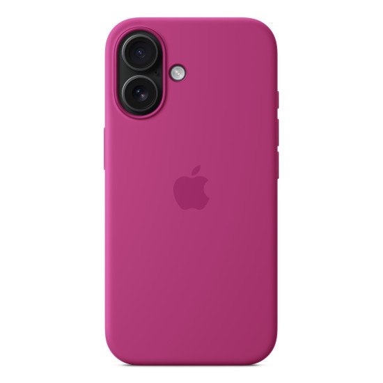 Apple Coque en silicone avec MagSafe pour iPhone 16 - Fuchsia