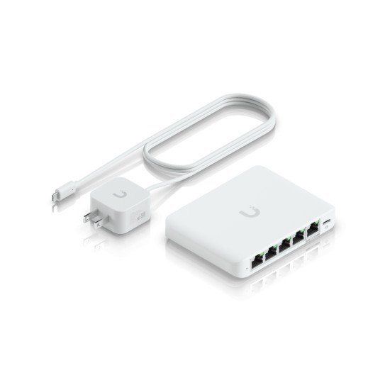 Ubiquiti UniFi Flex Mini 2.5G Géré 2.5G Ethernet (100/1000/2500) Connexion Ethernet POE Bureau Blanc