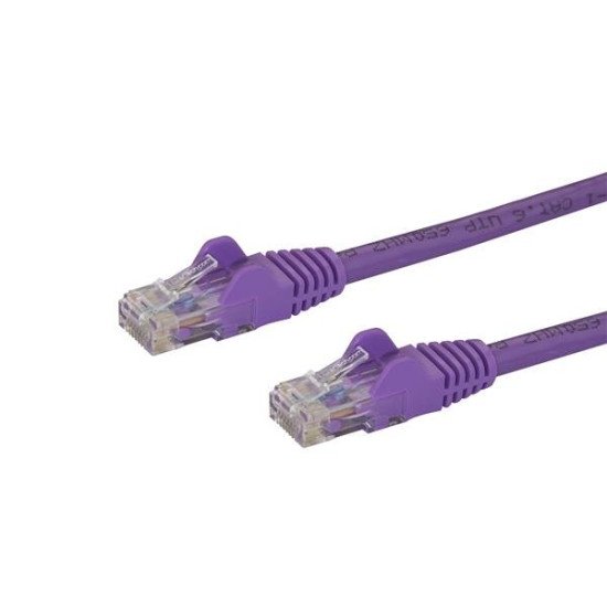 StarTech.com Câble réseau Cat6 UTP sans crochet de 7 m - Violet