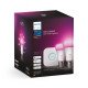 Philips Hue White and Color ambiance Kit de démarrage : 2 ampoules connectées E27 (1100)