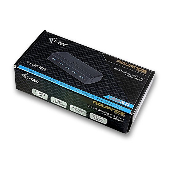 i-tec USB 3.0 Charging HUB 7 Port + Power Adapter