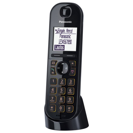 Panasonic KX-TGQ200 téléphone fixe Noir 4 lignes LCD