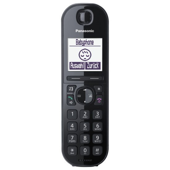 Panasonic KX-TGQ200 téléphone fixe Noir 4 lignes LCD