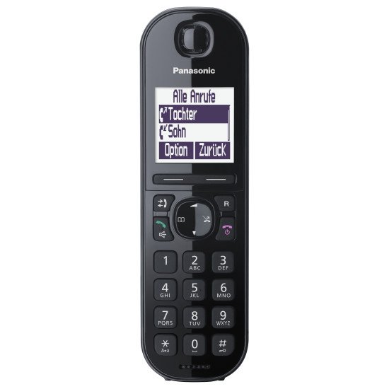 Panasonic KX-TGQ200 téléphone fixe Noir 4 lignes LCD