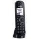 Panasonic KX-TGQ200 téléphone fixe Noir 4 lignes LCD