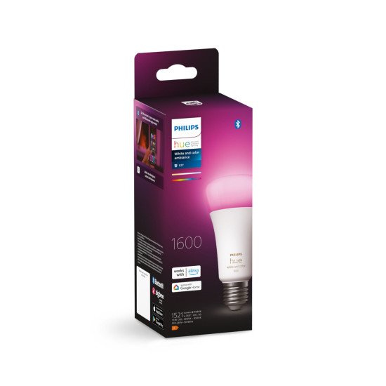 Philips Hue White and Color ambiance A67 - Ampoule connectée E27 - 1600