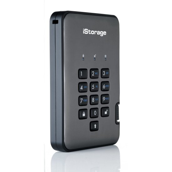 iStorage diskAshur PRO2 disque dur externe 2 To Noir, Graphite