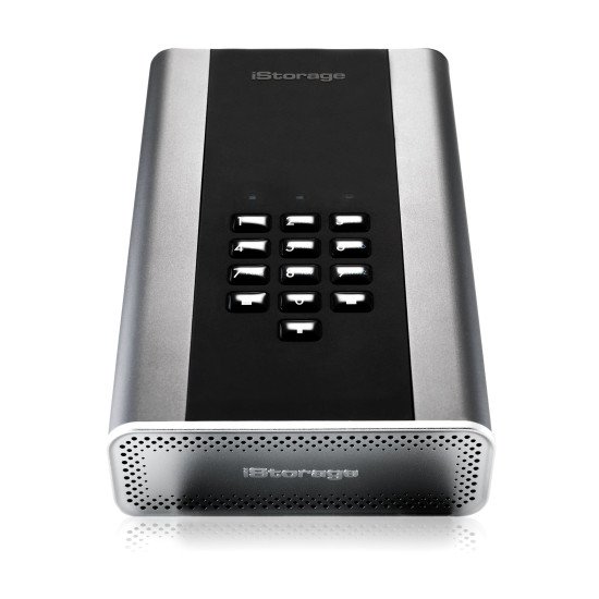 iStorage diskAshur DT 2 disque dur externe 2 To Noir, Graphite