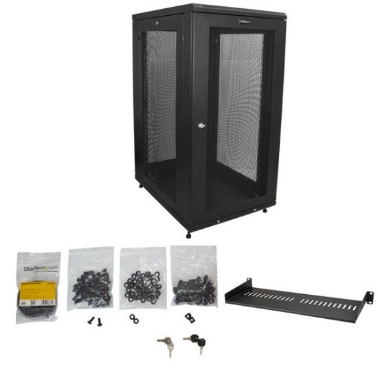 StarTech.com Rack serveur 24U - Armoire serveur avec une profondeur de 31