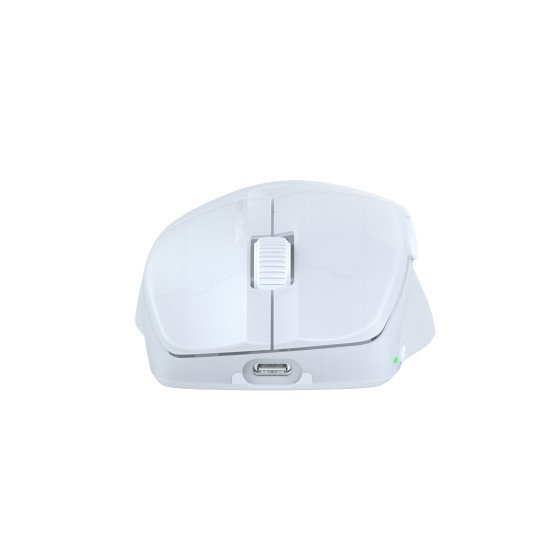 Turtle Beach Pure Air - Souris de gaming RGB ergonomique sans fil ultra-légère, capteur optique 26 000 PPP, batterie 125 heures, double système sans fil, interrupteurs optiques TITAN, Bluetooth, éclairage RGB. Semi-translucide blanc