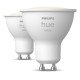 Philips Hue White GU10 Spot d'éclairage intelligent Bluetooth/Zigbee 4,2 W