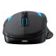 Turtle Beach Kone II Air - Souris gaming RGB ergonomique sans fil, batterie 350 h, capteur optique 26 000 DPI, interrupteurs optiques 100 M de clics, 21 entrées personnalisables, molette 4D Free-Spin - Noir cendre