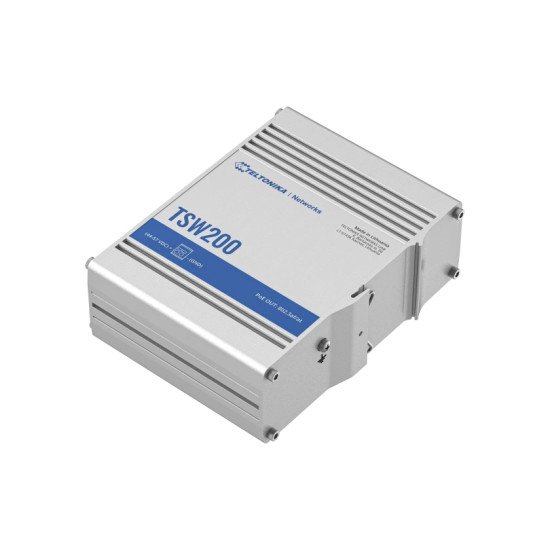 Teltonika TSW200000050 commutateur réseau Non-géré Gigabit Ethernet (10/100/1000) Connexion Ethernet POE Argent