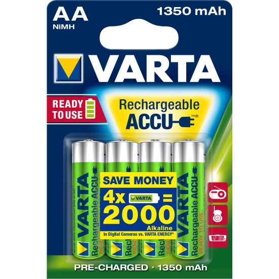 Varta Ready2Use HR06 1350 mAh Batterie rechargeable AA Hybrides nickel-métal (NiMH)