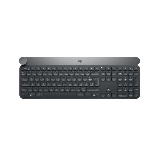 Logitech Craft clavier + Bluetooth AZERTY BE Gris, Noir