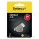 Intenso cMobile Line lecteur USB flash 64 Go USB Type-A / USB Type-C 3.2 Gen 1 (3.1 Gen 1) Argent