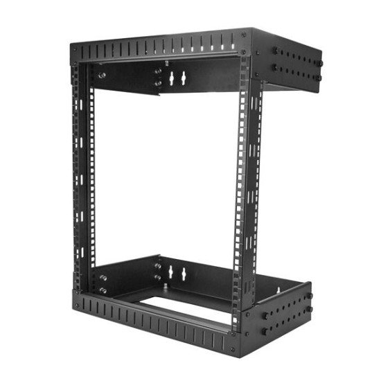 StarTech.com Rack serveur mural 12U - Armoire réseau à cadre ouvert - Profondeur de 30 à 50 cm