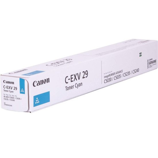 Canon C-EXV29 Cartouche de toner 1 pièce(s) Original Cyan