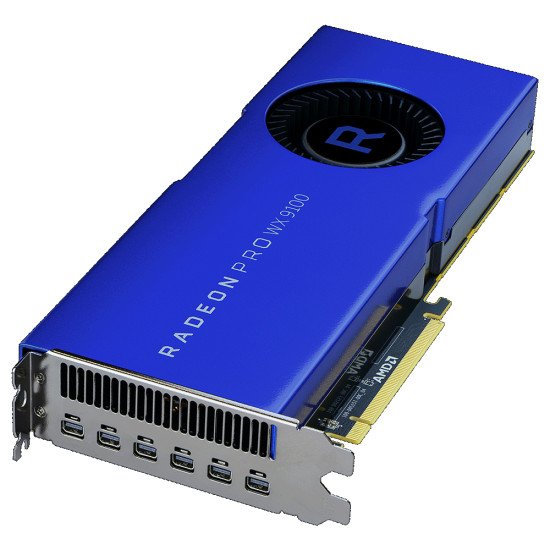 AMD 100-505957 carte graphique Radeon Pro WX 9100 16 Go High Bandwidth Memory 2 (HBM2)