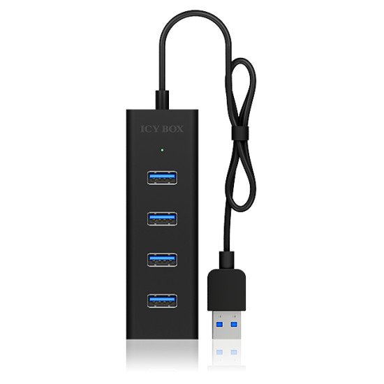 ICY BOX IB-HUB1409-U3 USB 3.2 Gen 1 (3.1 Gen 1) Type-A 5000 Mbit/s Noir