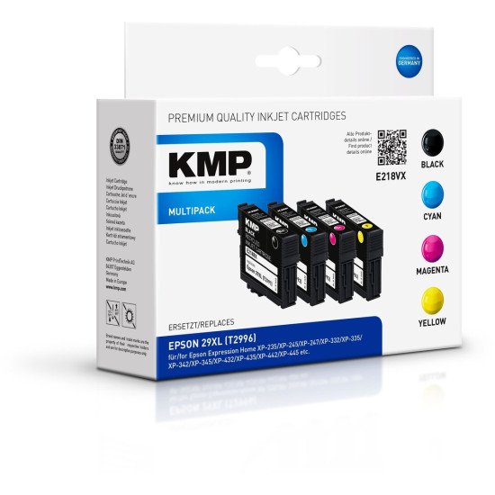 KMP E218VX cartouche d'encre Noir, Cyan, Magenta, Jaune