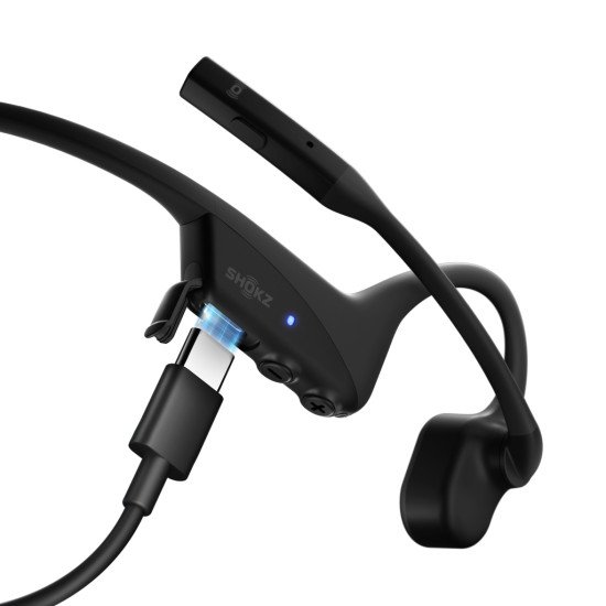 SHOKZ C120-AA-BK écouteur/casque Sans fil Crochets auriculaires Bureau/Centre d'appels USB Type-A Bluetooth Noir