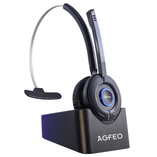 AGFEO 6101543 écouteur/casque Arceau Bureau/Centre d'appels Noir