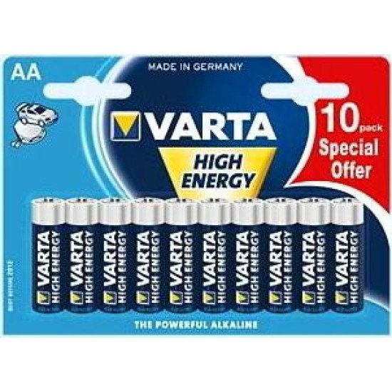 Varta High Energy AA 10-pack Batterie à usage unique Alcaline