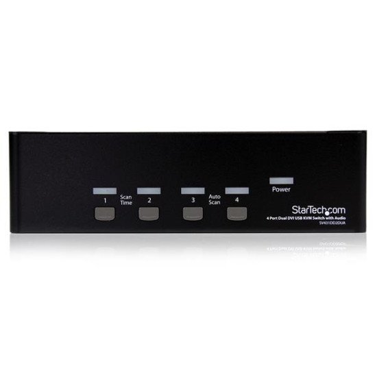 StarTech.com Switch KVM USB 2 Ecrans DVI pour 4 Ordinateurs