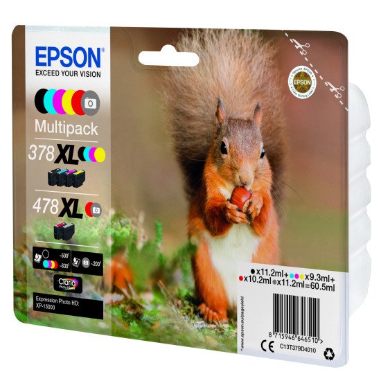 Epson Multipack 6-colours 378XL / 478XL Claria Photo HD Ink